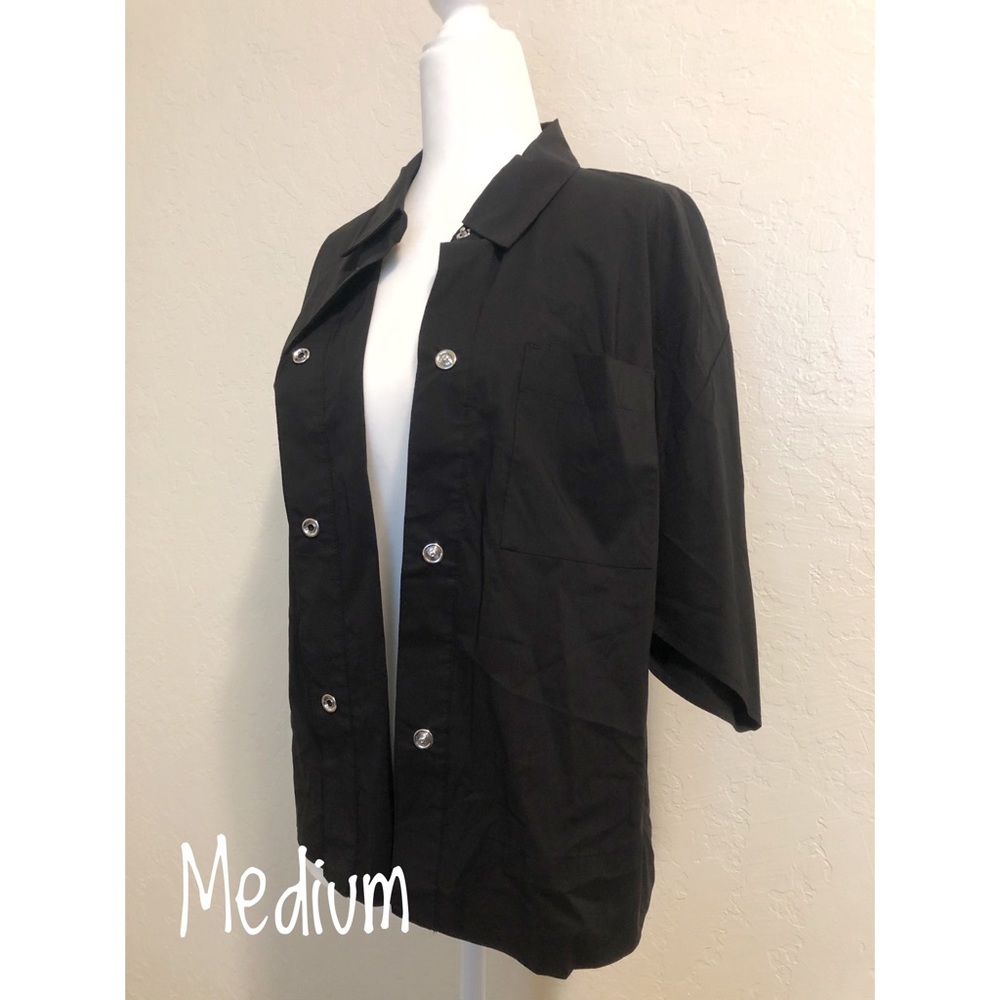 Black button up